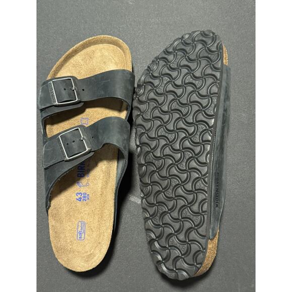 Birkenstock Other - Birkenstock Leather Arizona Charcoal Back Regular EU 43 US 10 - 10.5 NWOB